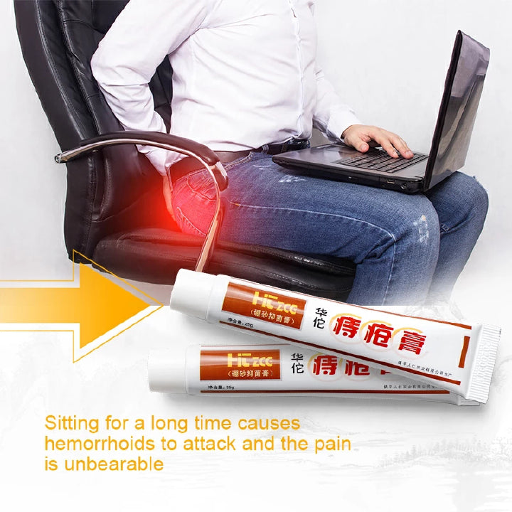 Huatuo Hemorrhoids Dictamni Chinese Ointment Natural Plant Extract Sterilize Cream For Internal Hemorrhoids Piles Fissure Effective Relief Body Care