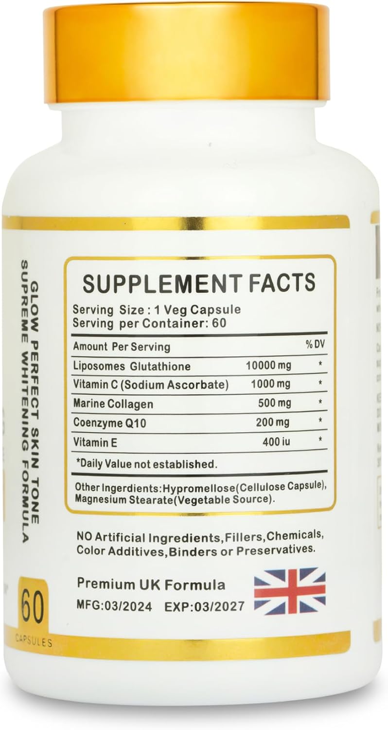 Liposomal Glutathione Skin Brightening Capsules