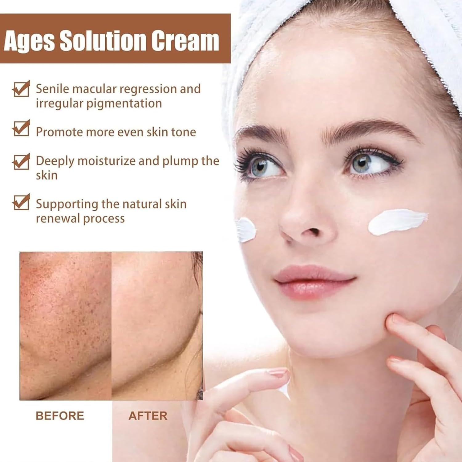 Dark Spot Correcting & Brightening Face Cream for Melasma & Hyperpigmentation | Hydrates & Evens Skin Tone | With Niacinamide