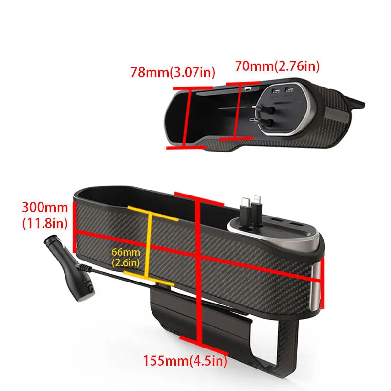 Car Seat Gap Filler Organiser, Car Organizer Front Seat Gap Filler