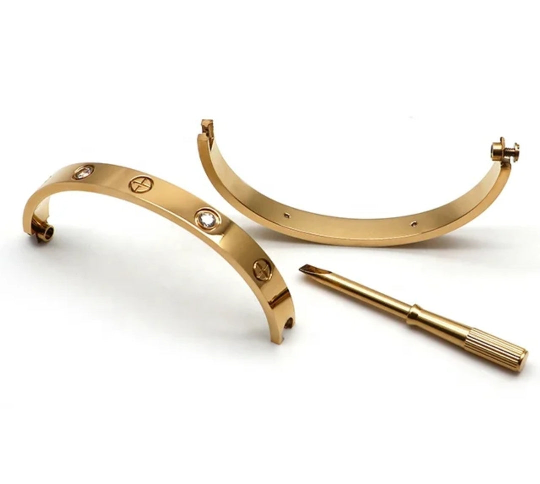Womens Screw Bracelets Mens Luxurious Jewelry Love Bracelets Screwdriver  Cuff Elegant Tiktok Simple Jewelries Bangle Designer For Aesthetic Gold  ZB001 E23 From Hejewelry, $5.12 | DHgate.Com