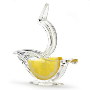 1PC Kitchen Home Slip Tool Press Squeeze Fruit Mini Manual Juicer Bird Shape Transparent Portable Orange Lemon Manual Juicer