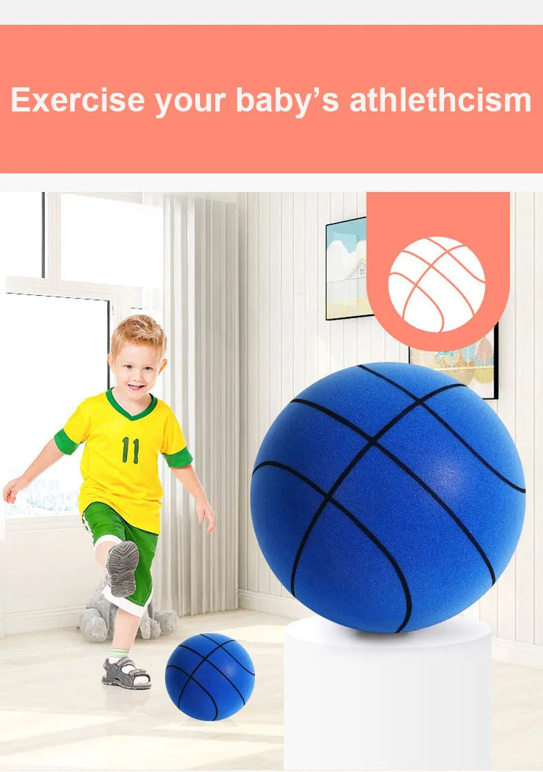 Silent Basketball Uncoated High Density Foam 18cm Ball