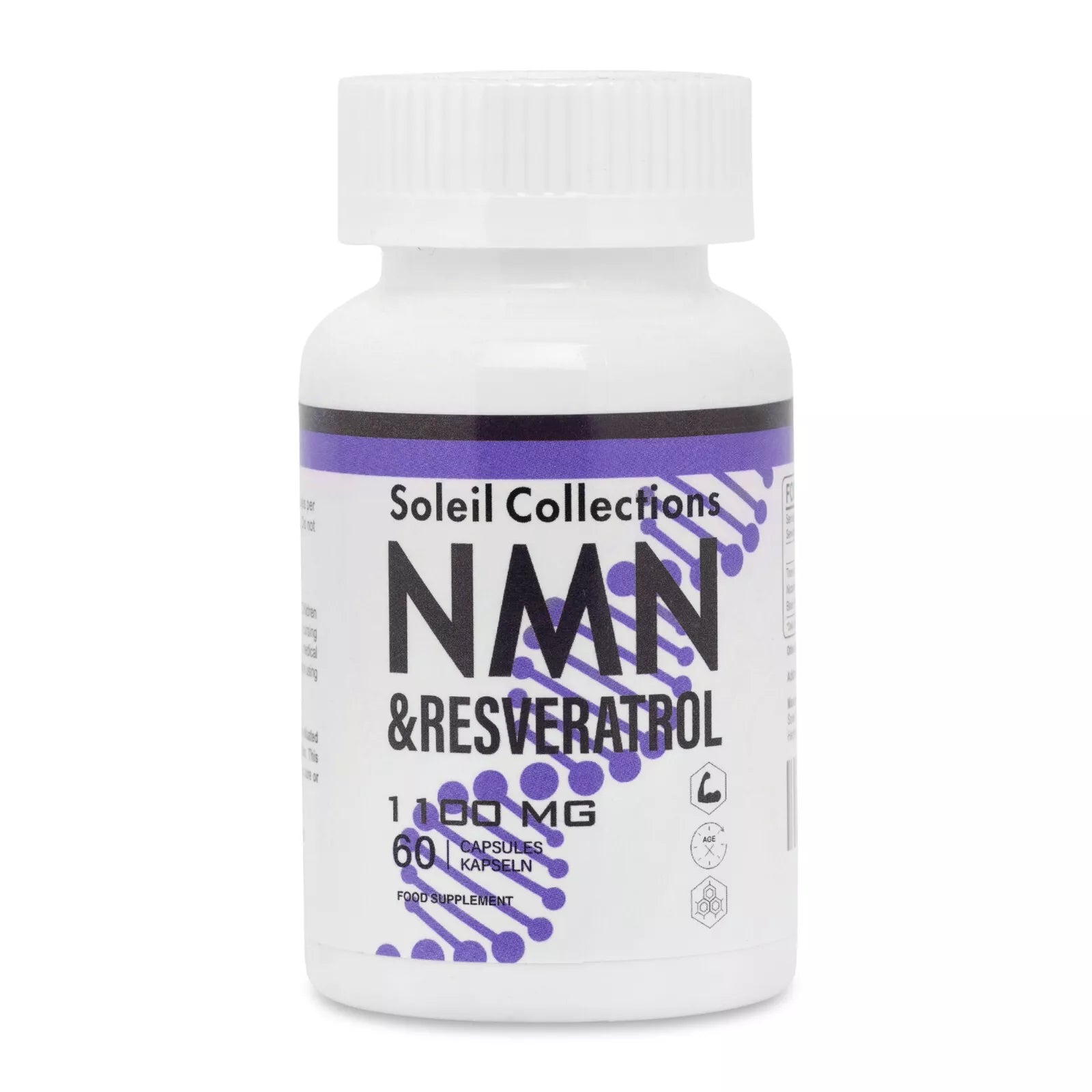 NMN + Resveratrol Capsules – Antioxidant & Energy Support Supplement with Black Pepper (60 Count)