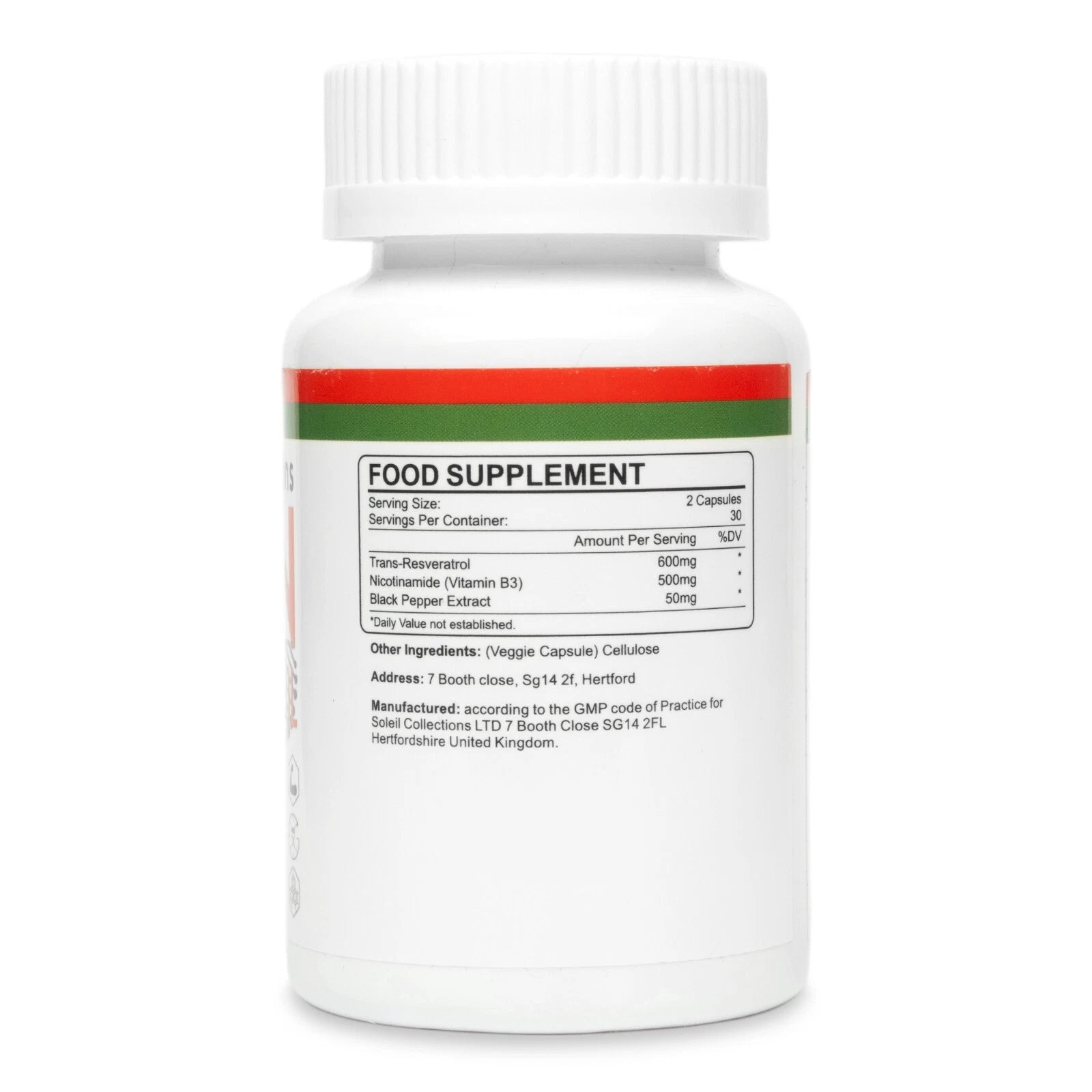 NMN + Resveratrol Capsules – Antioxidant & Energy Support Supplement with Black Pepper (60 Count) (Copy)