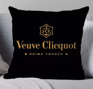 Veuve Clicquot Moet Champagne Canvas Feel Cushion Cover