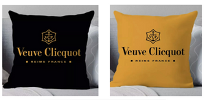 Veuve Clicquot Moet Champagne Canvas Feel Cushion Cover