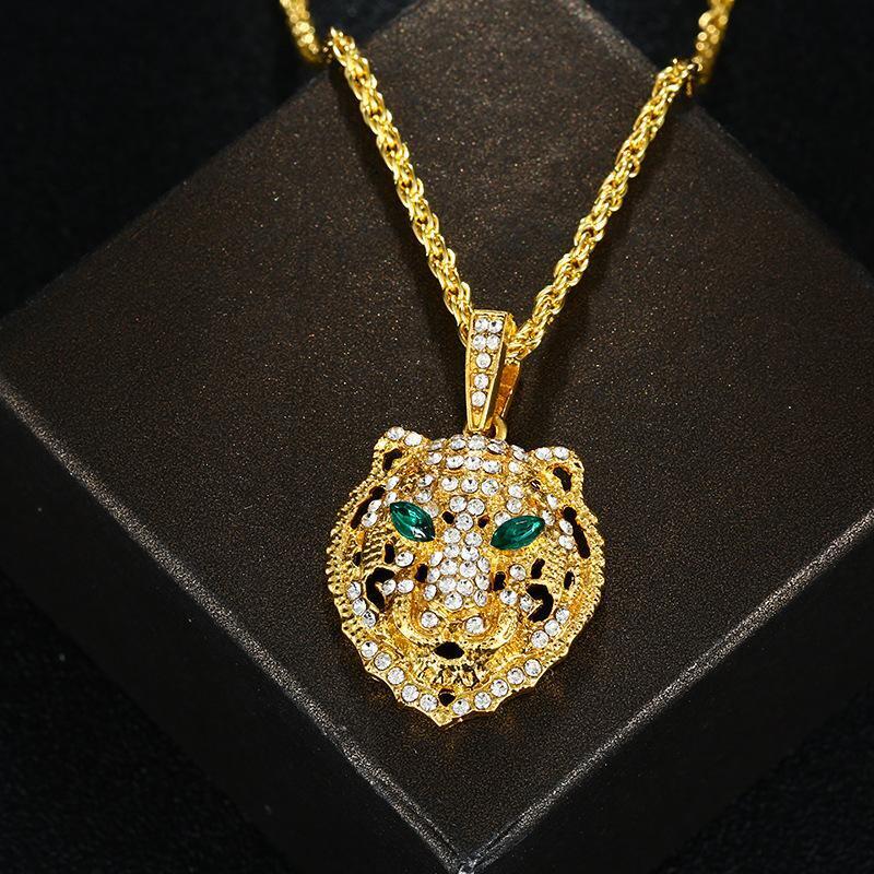 Hip-hop Tiger Iced Out Cubic Zirconia Pendant + Free Gold/Silver Plated Necklace 🔥