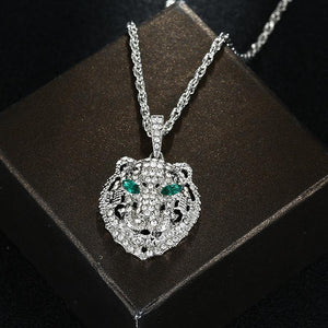 Hip-hop Tiger Iced Out Cubic Zirconia Pendant + Free Gold/Silver Plated Necklace 🔥