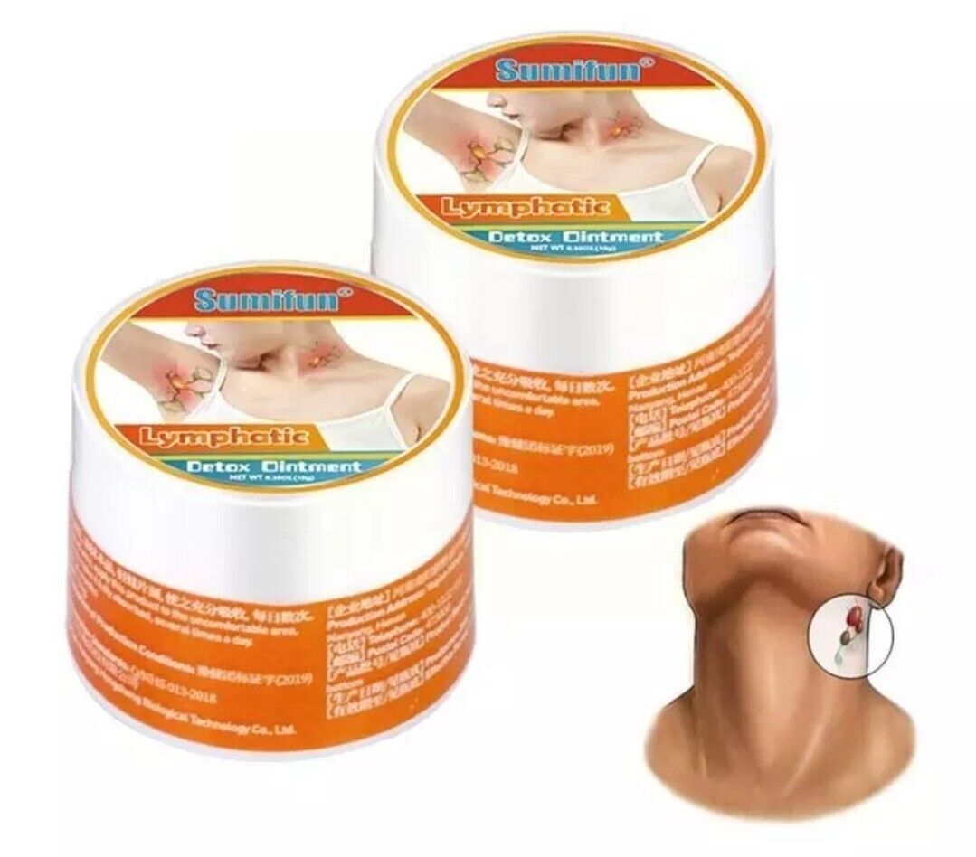 Natural Breast Lymph Cream Lymphatic Drainage Ointment Neck Anti Swelling Detox