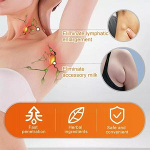 Natural Breast Lymph Cream Lymphatic Drainage Ointment Neck Anti Swelling Detox